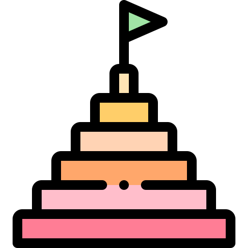 Pyramid chart icon