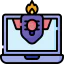 Cyber attack Symbol 64x64