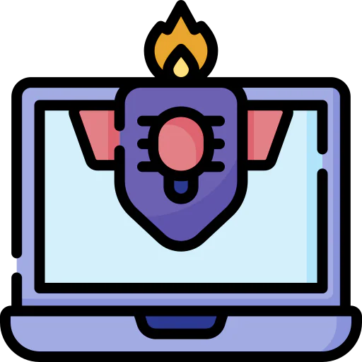 Cyber attack icon