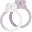 Police handcuffs icon 64x64