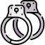 Police handcuffs icon 64x64