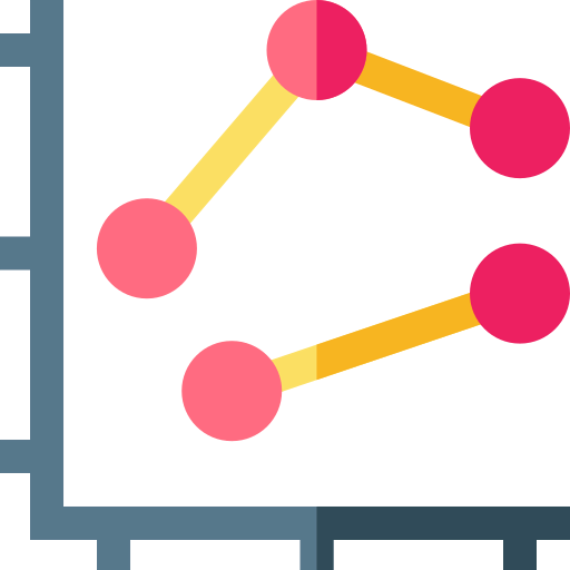 Line graph icon