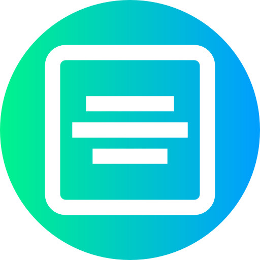 Align center icon