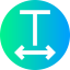 Text width biểu tượng 64x64