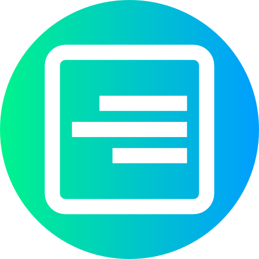 Right alignment icon