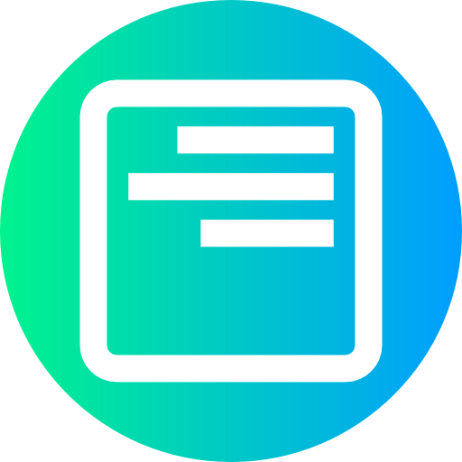 Right alignment icon