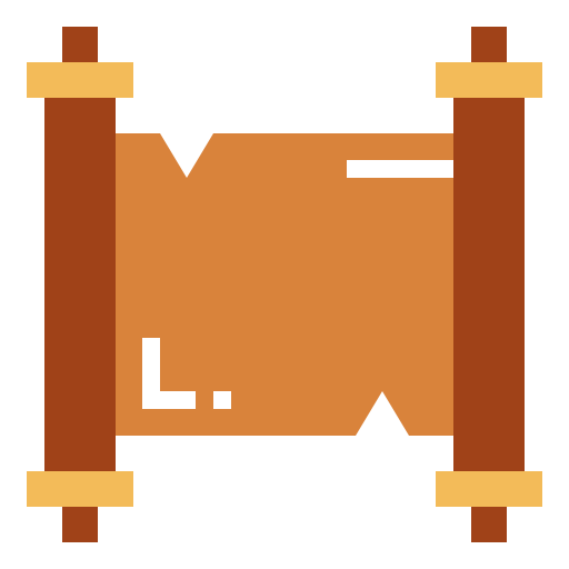 Paper scroll icon