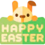 Happy easter icon 64x64