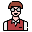 Nerd glasses icône 64x64