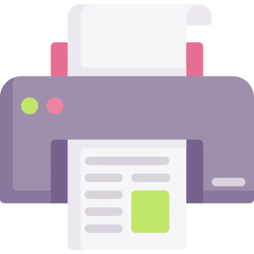 Printing test icon