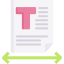 Text spacing icon 64x64