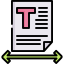 Text spacing іконка 64x64