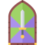 Stained glass icon 64x64