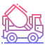 Concrete mixer icon 64x64