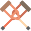 Crutches icon 64x64