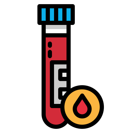 Blood sample icon