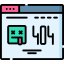 404 error biểu tượng 64x64