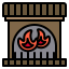 Fireplace icon 64x64