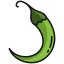 Green chili pepper icône 64x64