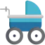 Baby stroller icon 64x64