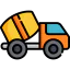 Concrete mixer icon 64x64