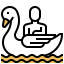 Swan boat icon 64x64
