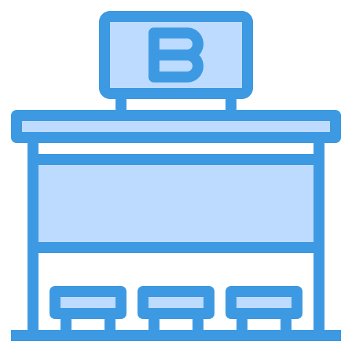 Bus stop icon