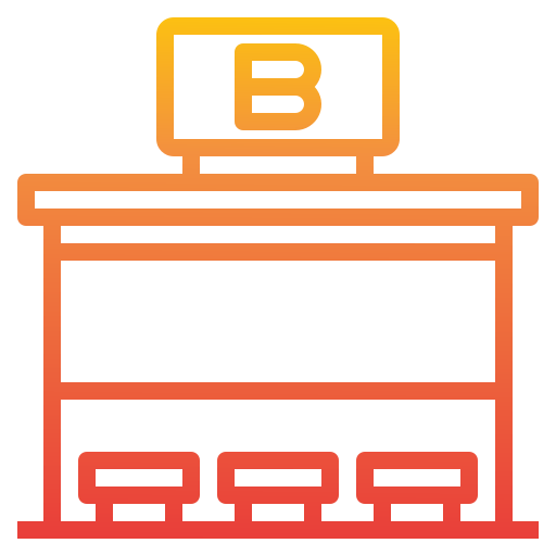 Bus stop icon