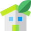 Eco house icon 64x64
