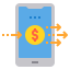 Money transfer icon 64x64