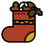Christmas sock icon 64x64