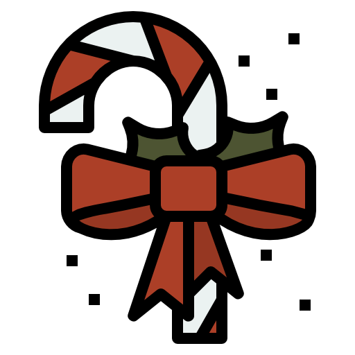 Candy cane icon