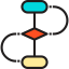 Flow chart biểu tượng 64x64