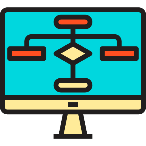 Flow chart icon