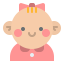 Baby girl icon 64x64