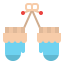 Baby gloves icon 64x64