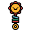 Baby rattle icon 64x64