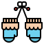 Baby gloves icon 64x64