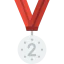 Silver medal іконка 64x64