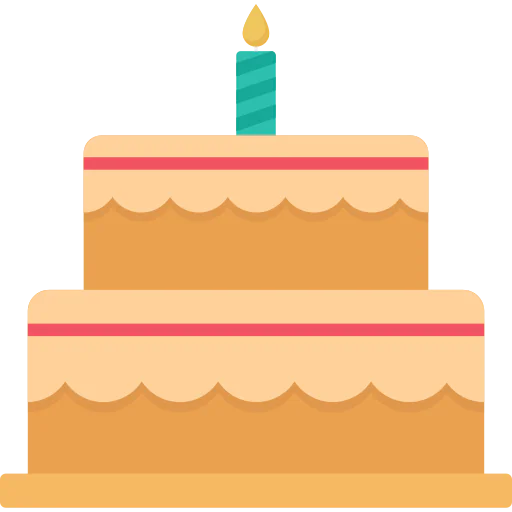Birthday cake icon