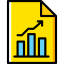 Bar chart icon 64x64