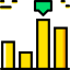 Bar chart icon 64x64