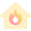 Burning house biểu tượng 64x64