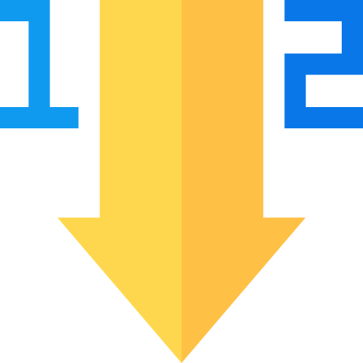 Sort ascending icon