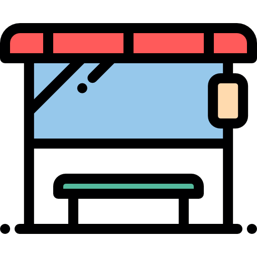 Bus stop icon