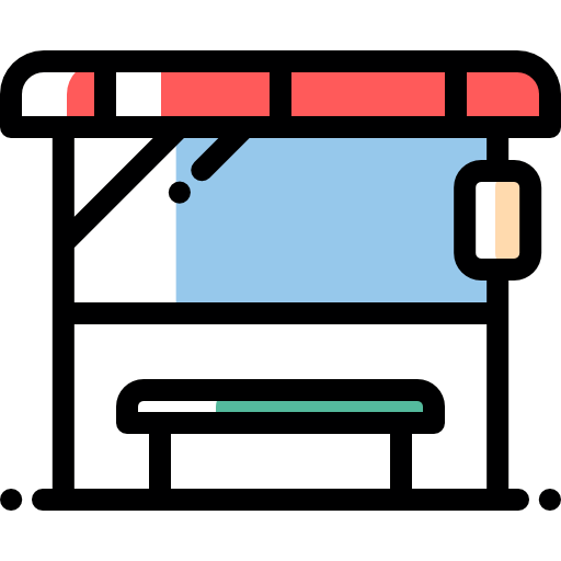 Bus stop icon