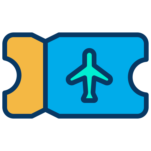 Plane ticket icon
