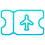 Plane ticket icône 64x64