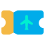 Plane ticket icône 64x64