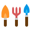 Gardening tools icon 64x64